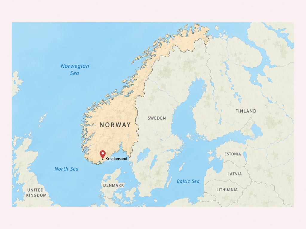 Krisitiansand mapa